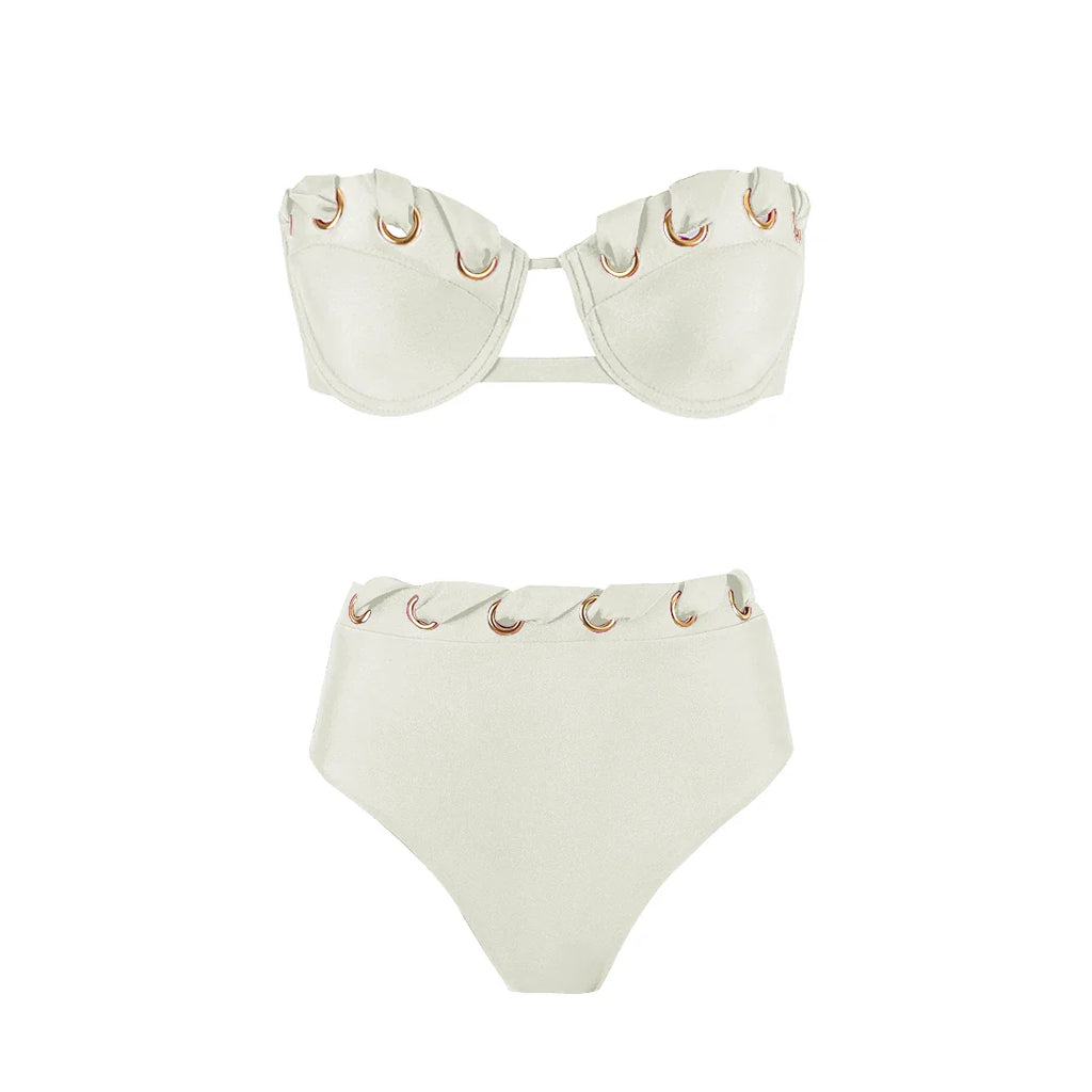 Radiant Golden High Waist Bikini Set