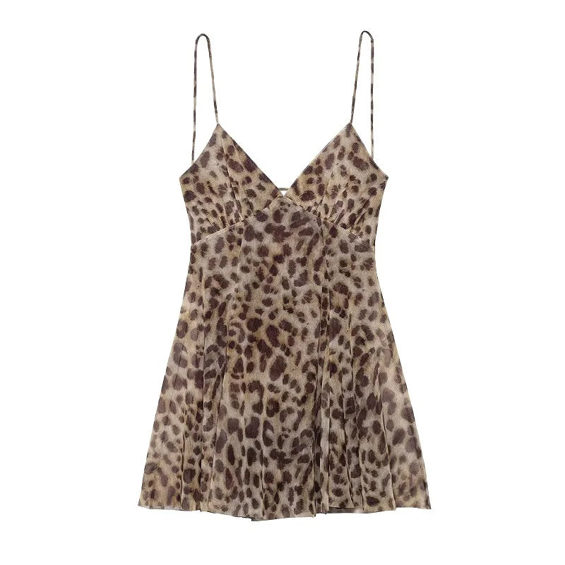 Daring Leopard Print Mini Dress-4