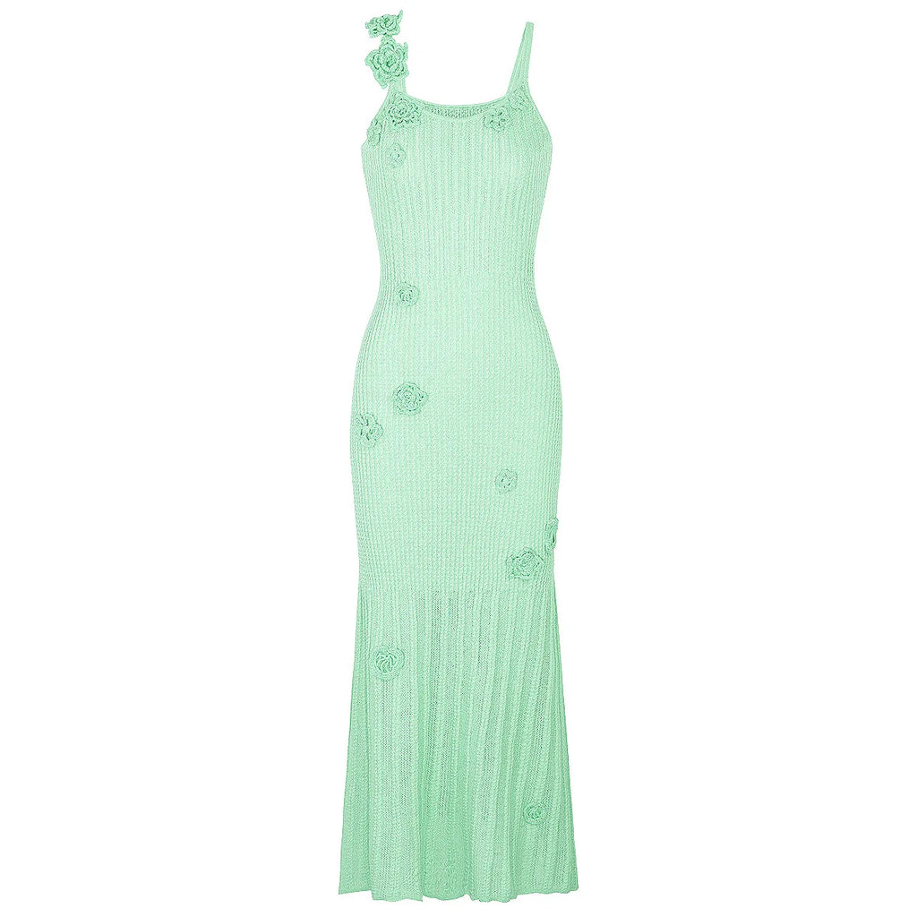 Radiant Floral Spaghetti Strap Maxi Dress