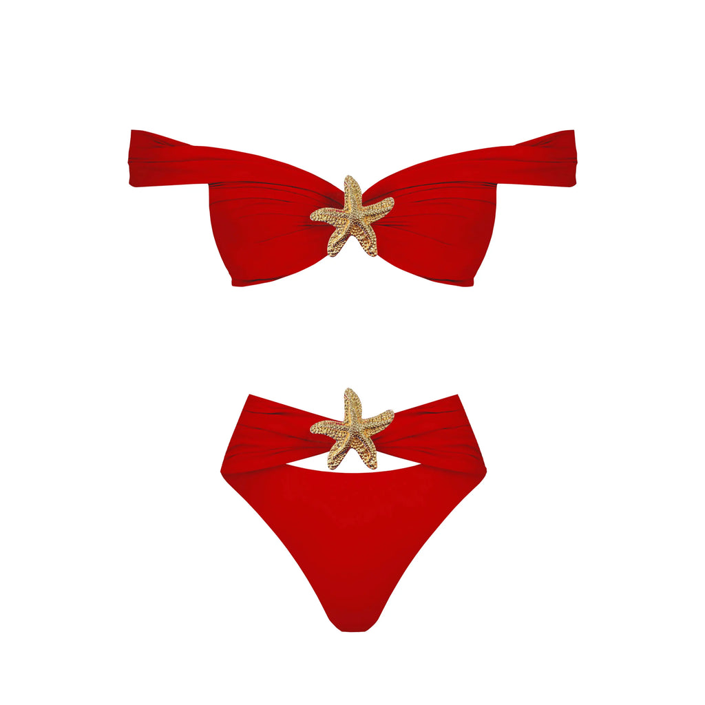 Radiant Gold Starfish Bikini Set-5