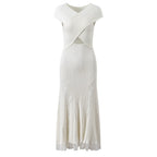 Radiant Knit Lace Midi Dress-6