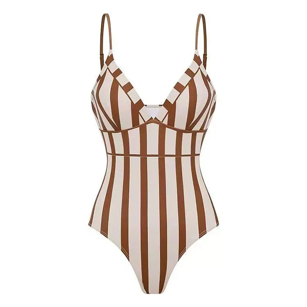 Radiant Striped One-Piece Swimsuit-4