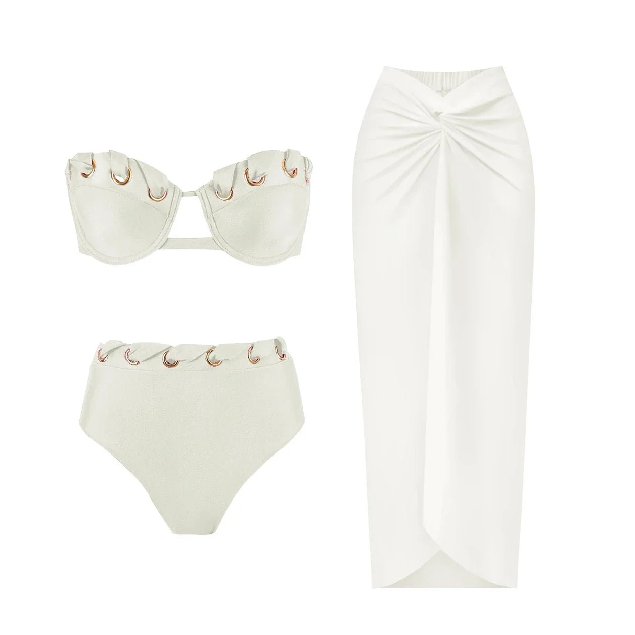 Radiant Golden High Waist Bikini Set