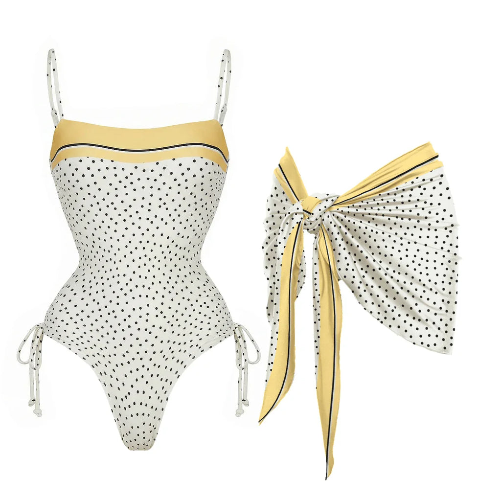 Radiant Polka Dot Bikini Set-5