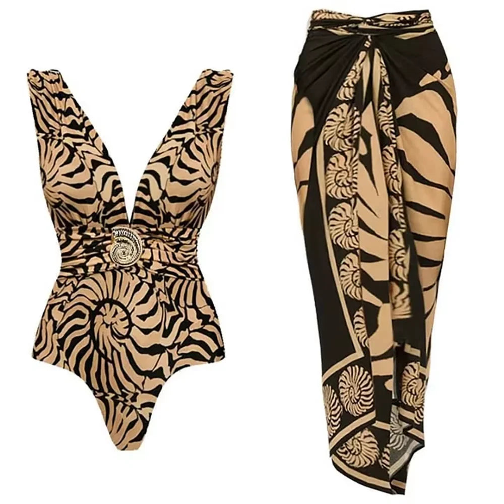 Wanderlust Shell Print Bikini Set