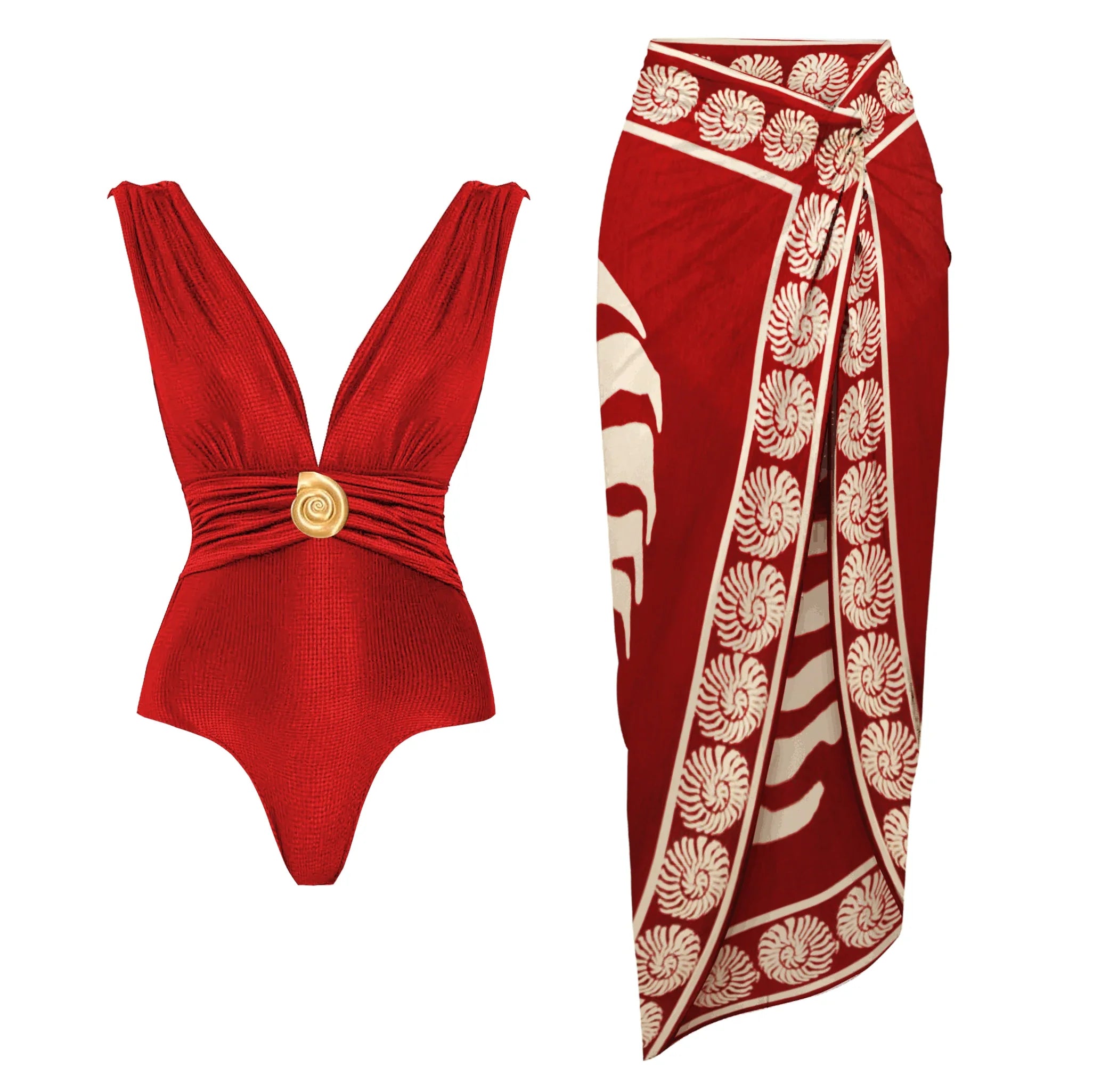 Wanderlust Shell Print Bikini Set