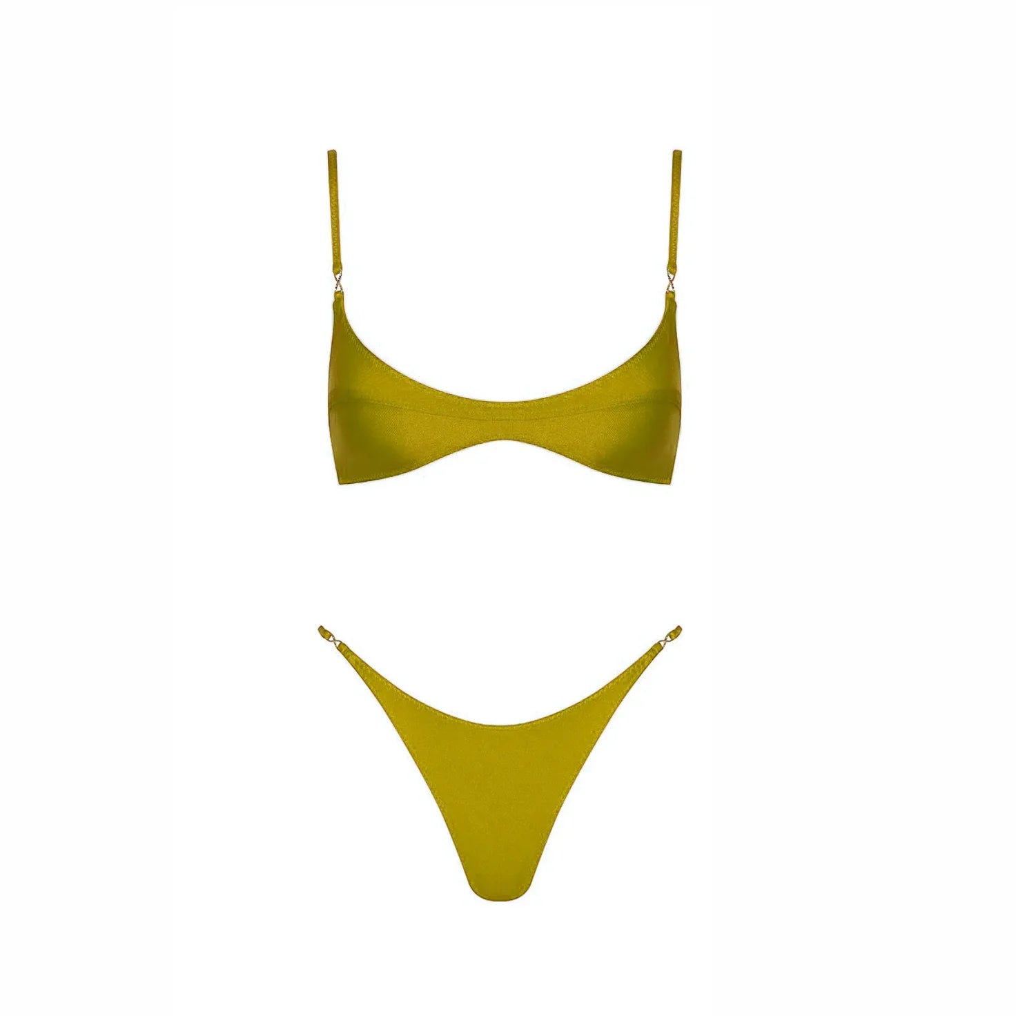 Radiant Shimmer Cutout Bikini Set
