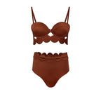 Confident Laser Cut Bikini Set-5