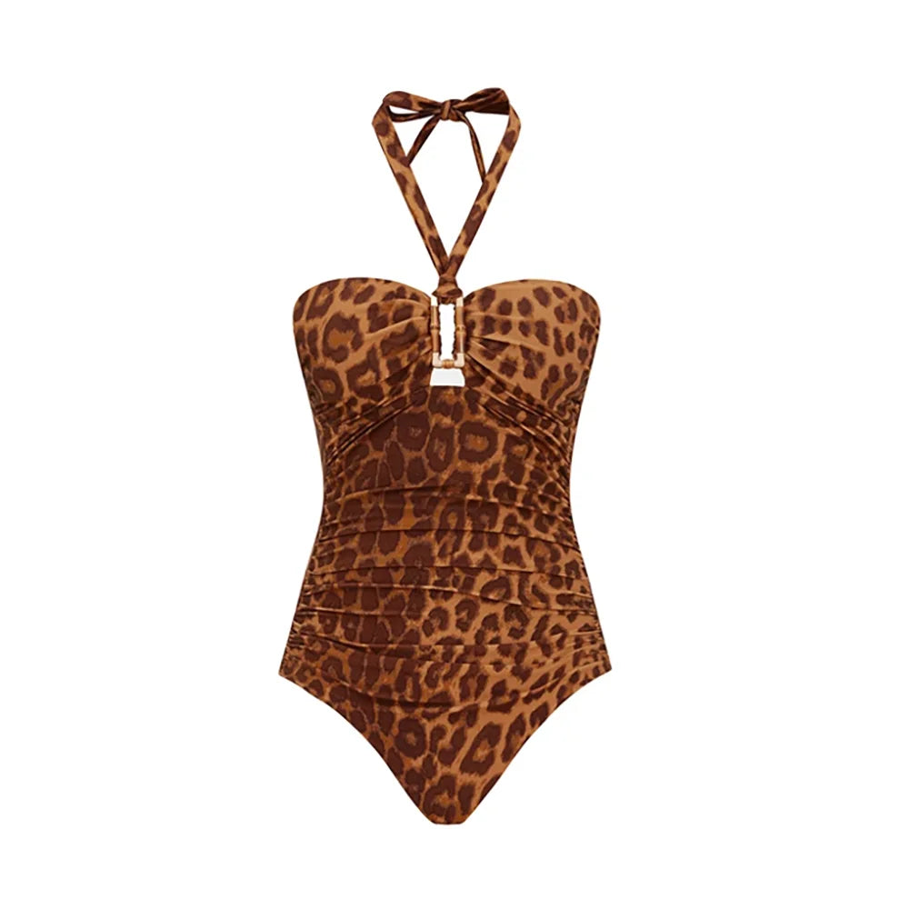 Fierce Leopard Retro One-Piece-5