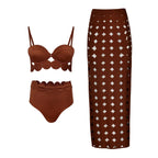 Confident Laser Cut Bikini Set-4