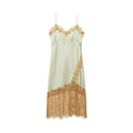 Worthy Satin Lace Slip Dress