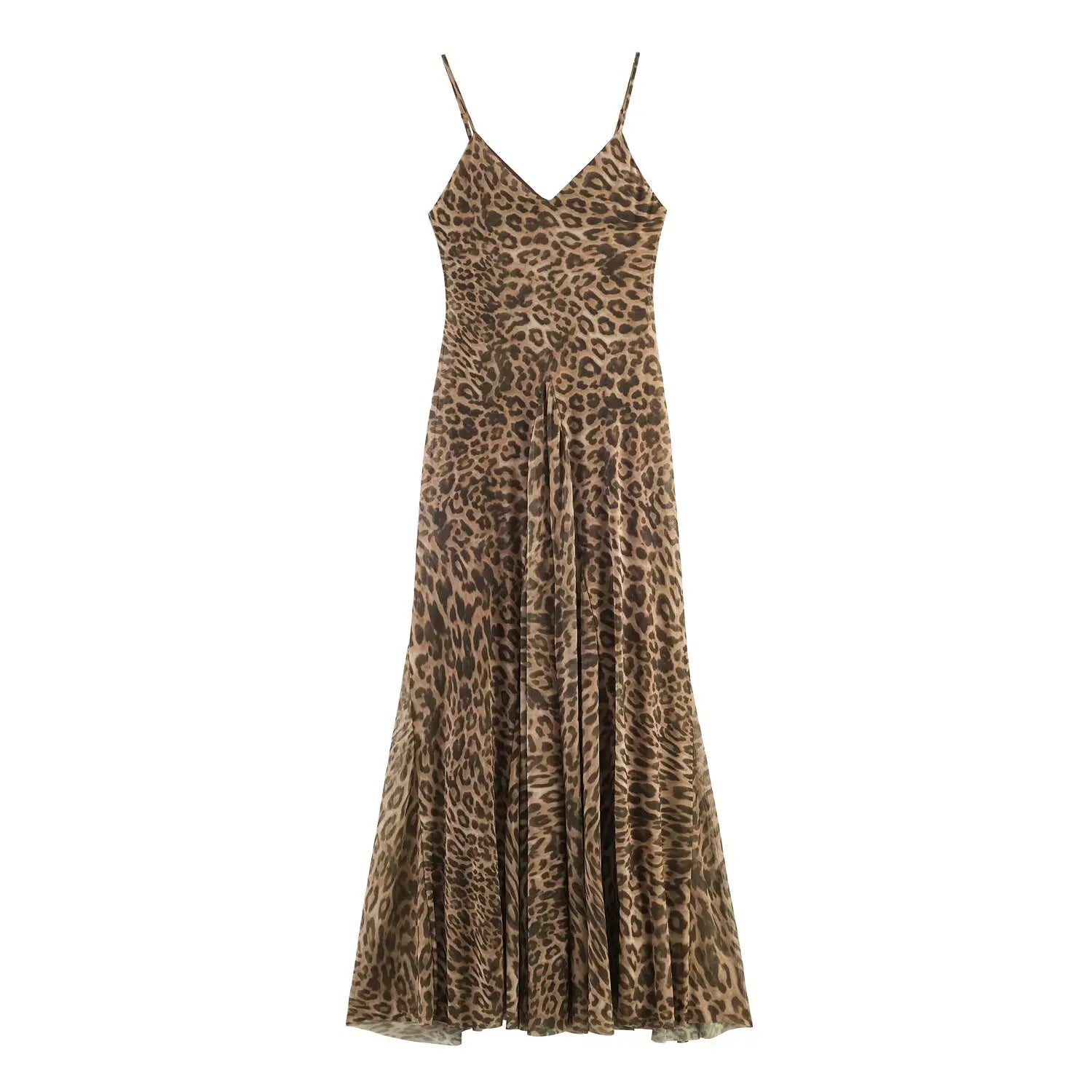 Fierce Leopard Print Maxi Dress-4