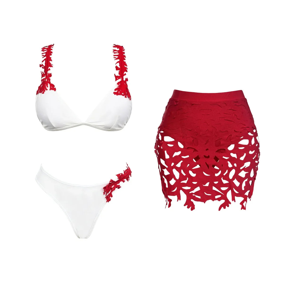 Confident Laser Cut Bikini Set