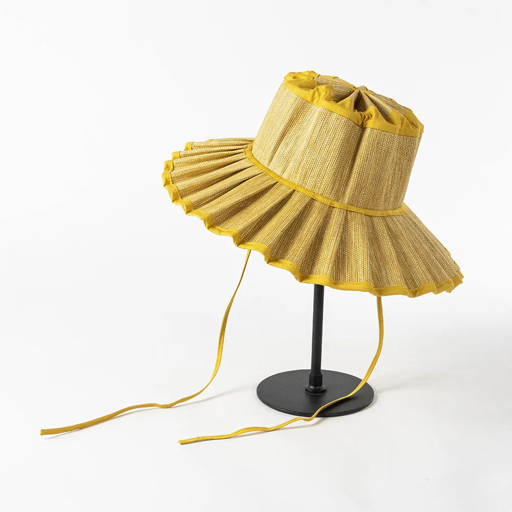 Limitless Straw Pleated Sun Hat-3