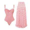 Free Spirit Heart Print Bikini Set-5