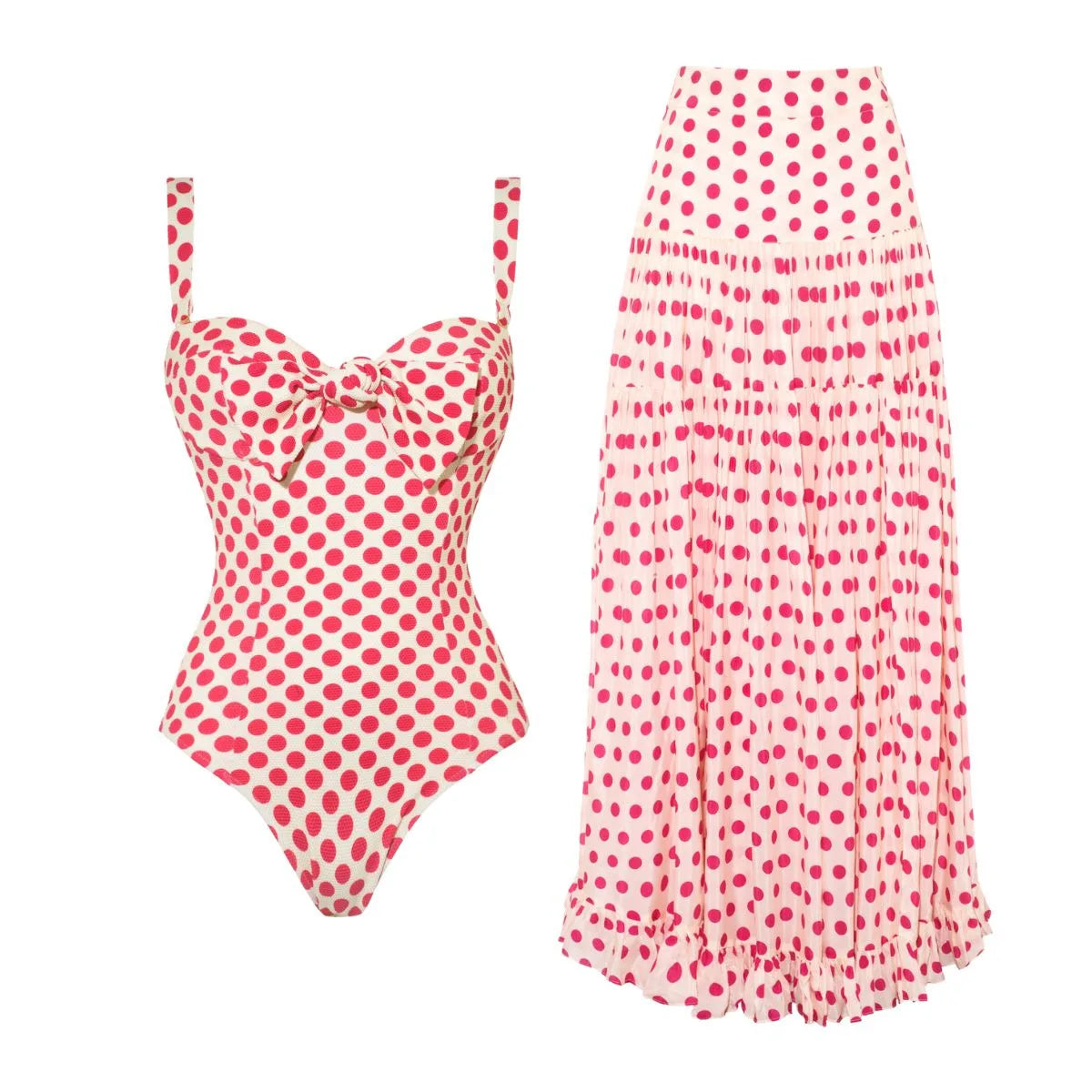 Free Spirit Heart Print Bikini Set-5