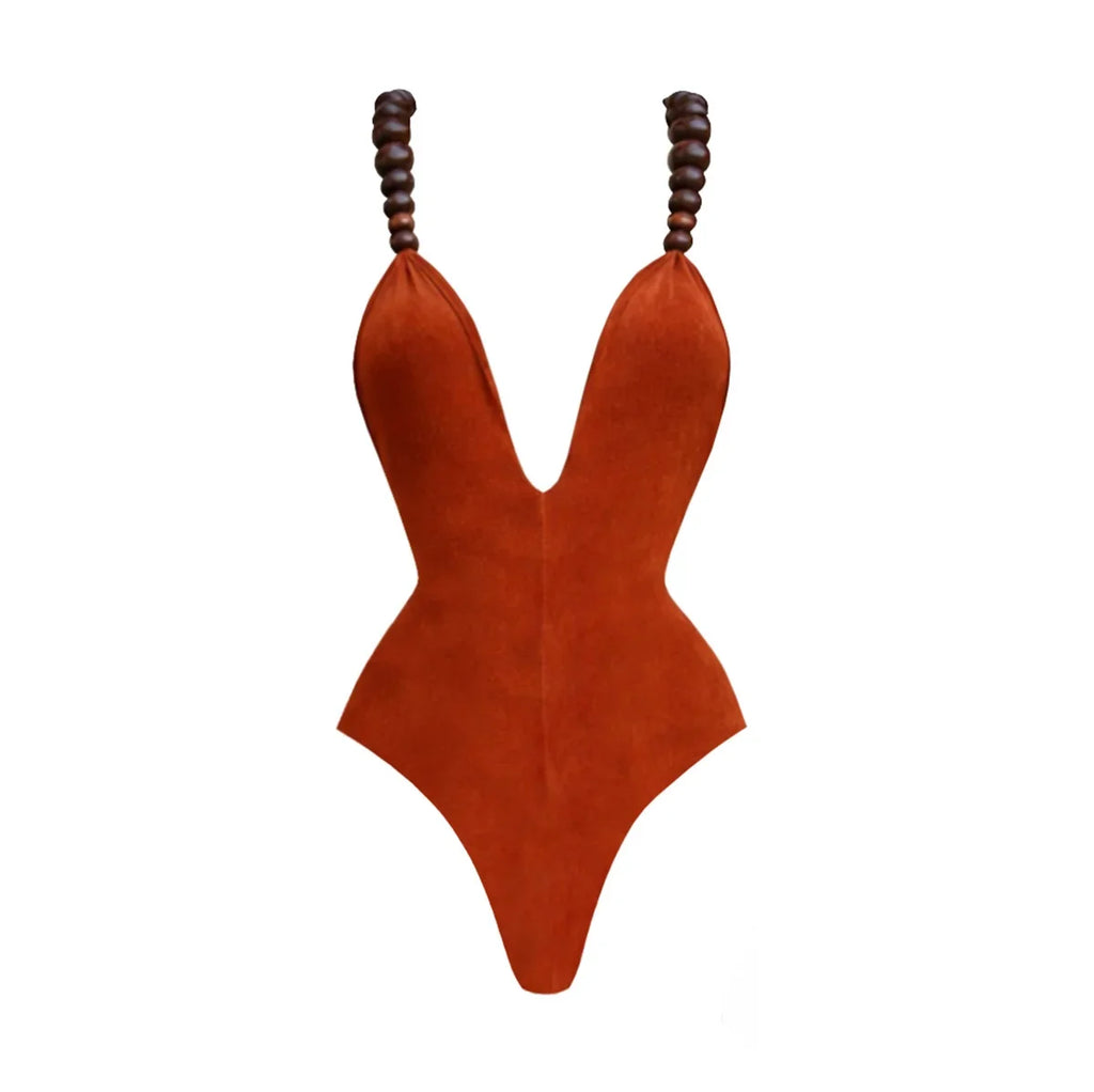 Free Spirit Beaded Fringe Bikini Set-4