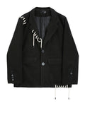 Audacious Drawstring Loose Fit Blazer