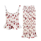 Free Spirit Pleated Floral Two-Piece Set-4