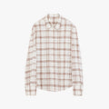 "Plaid Sketch" Vintage Linen Shirt Skirt Two-Piece Spring