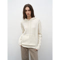 "Relaxed Encounter" Stylish Casual Sports Wool Knit Hoodie and Straight-Leg Leisure Pants Set