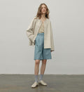 "Contrary Galaxy" Ultra-Thin Light-Coated Sheep Leather Jacket for Women