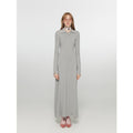 "Spring Muse" Merino Wool / Exquisite Polo Collar Waist-cinching Knit A-line Dress for Women