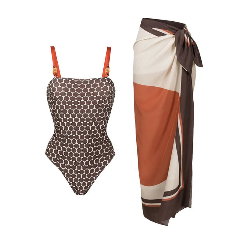 Free Spirit Printed One-Piece Swimsuit-3