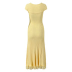 Radiant Knit Lace Midi Dress-3