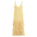Radiant Tiered V-Neck Midi Dress-4