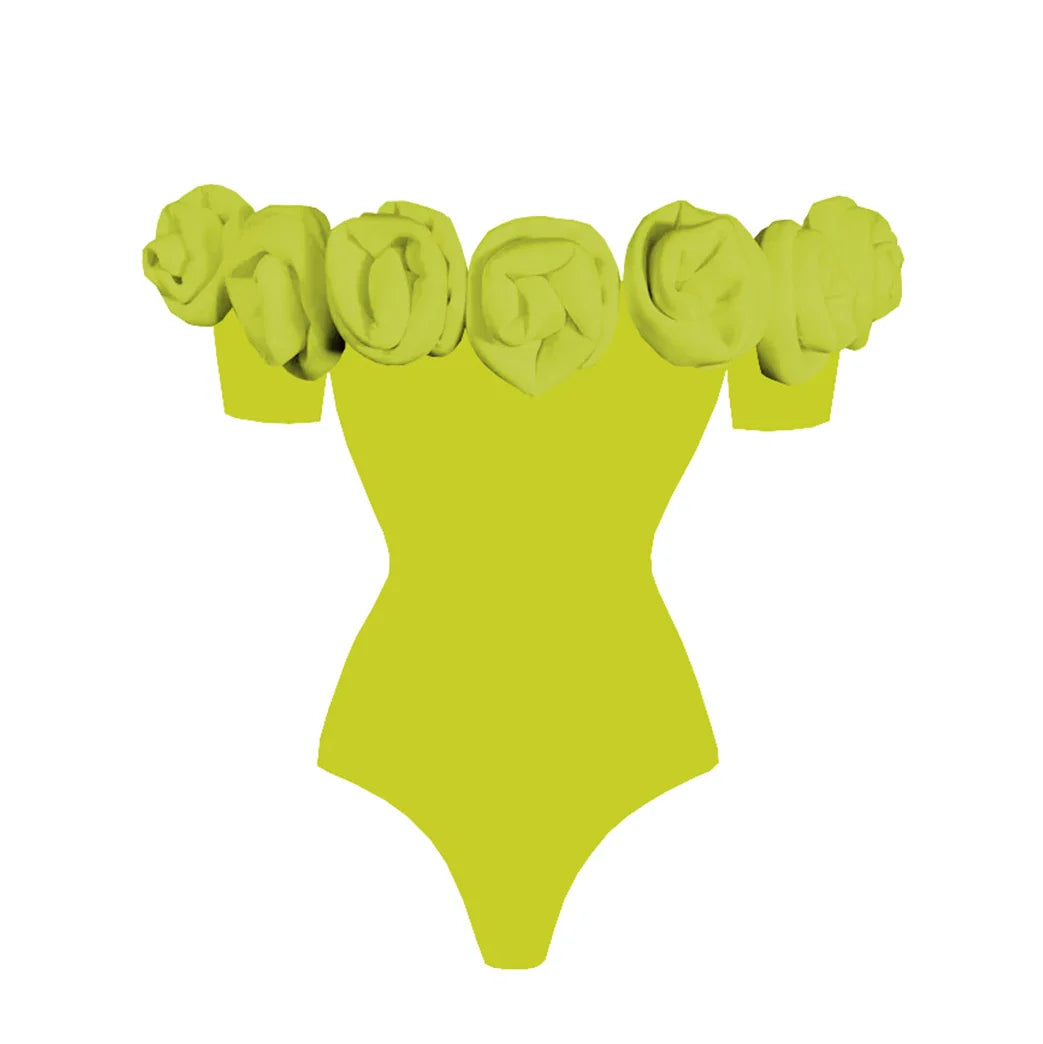 Radiant Ruffle Floral One-Piece Swimsuit