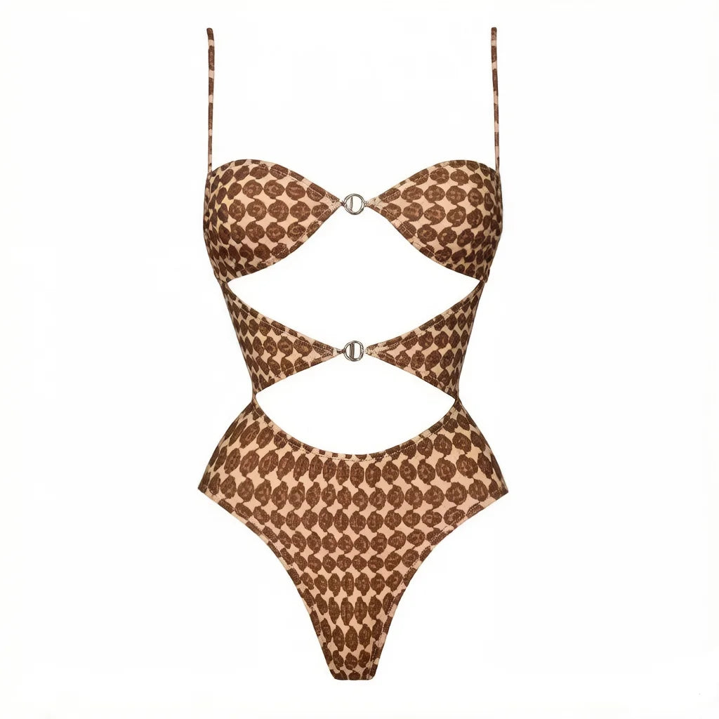 Fearless Cutout Printed Swimsuit-9