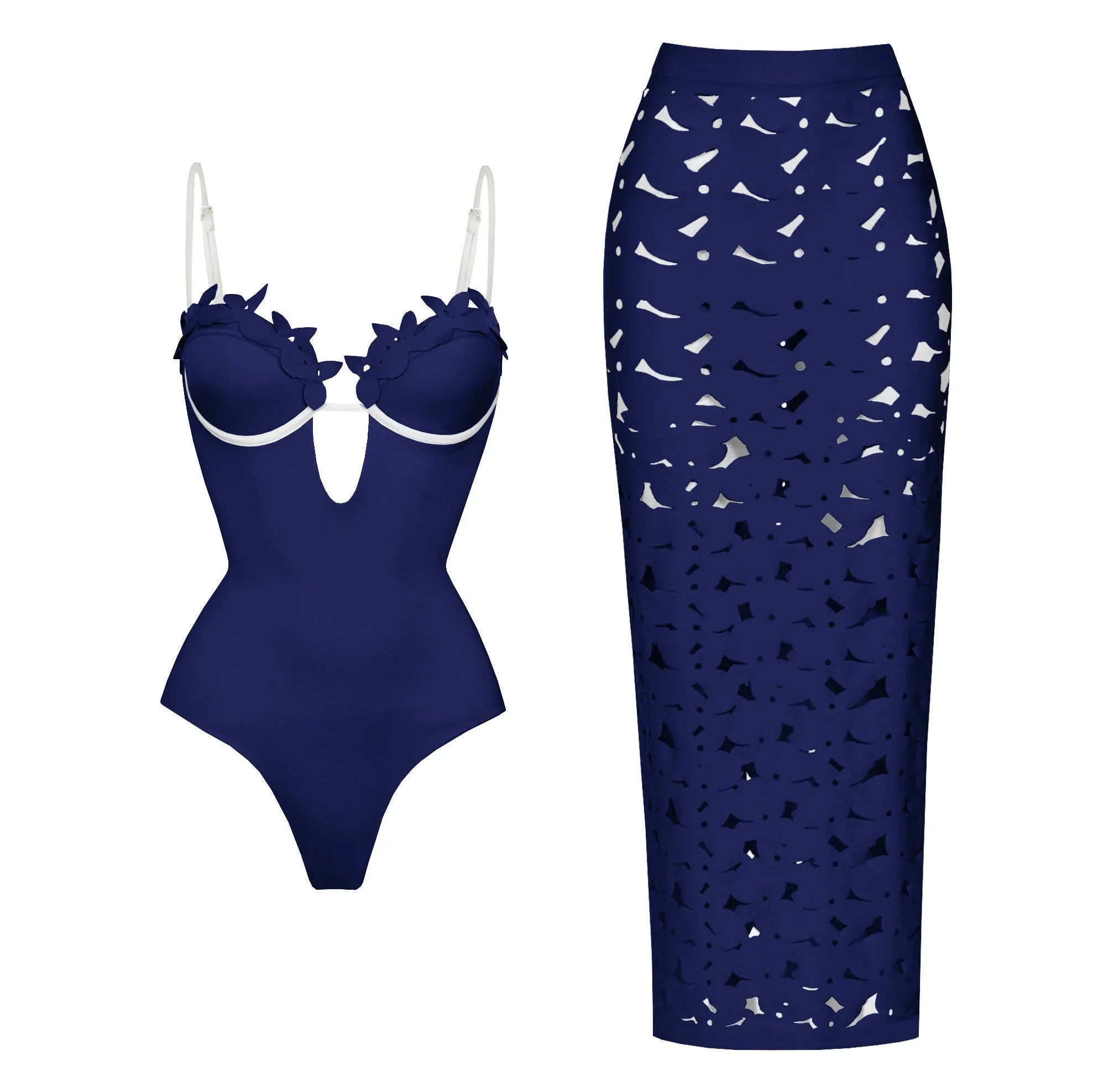 Radiant Floral Ruffle Bikini Set-3