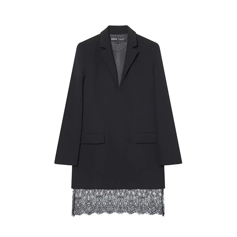 Confident Lace Blazer Mini Dress-3