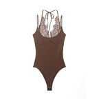 Daring Lace Halter Bodysuit-3