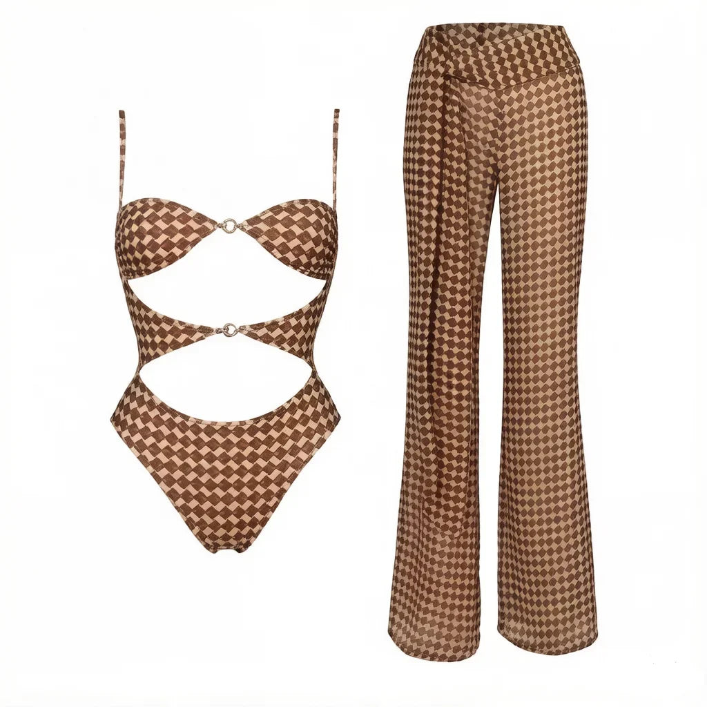 Fearless Cutout Printed Swimsuit-5