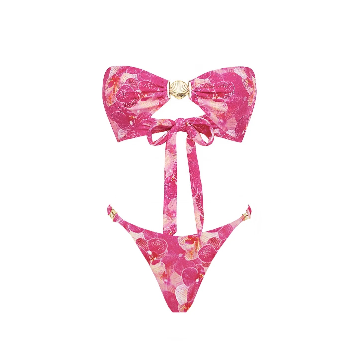 Wanderlust Printed Strappy Bikini Set-8