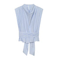 Elegant Striped Bow Blouse-4