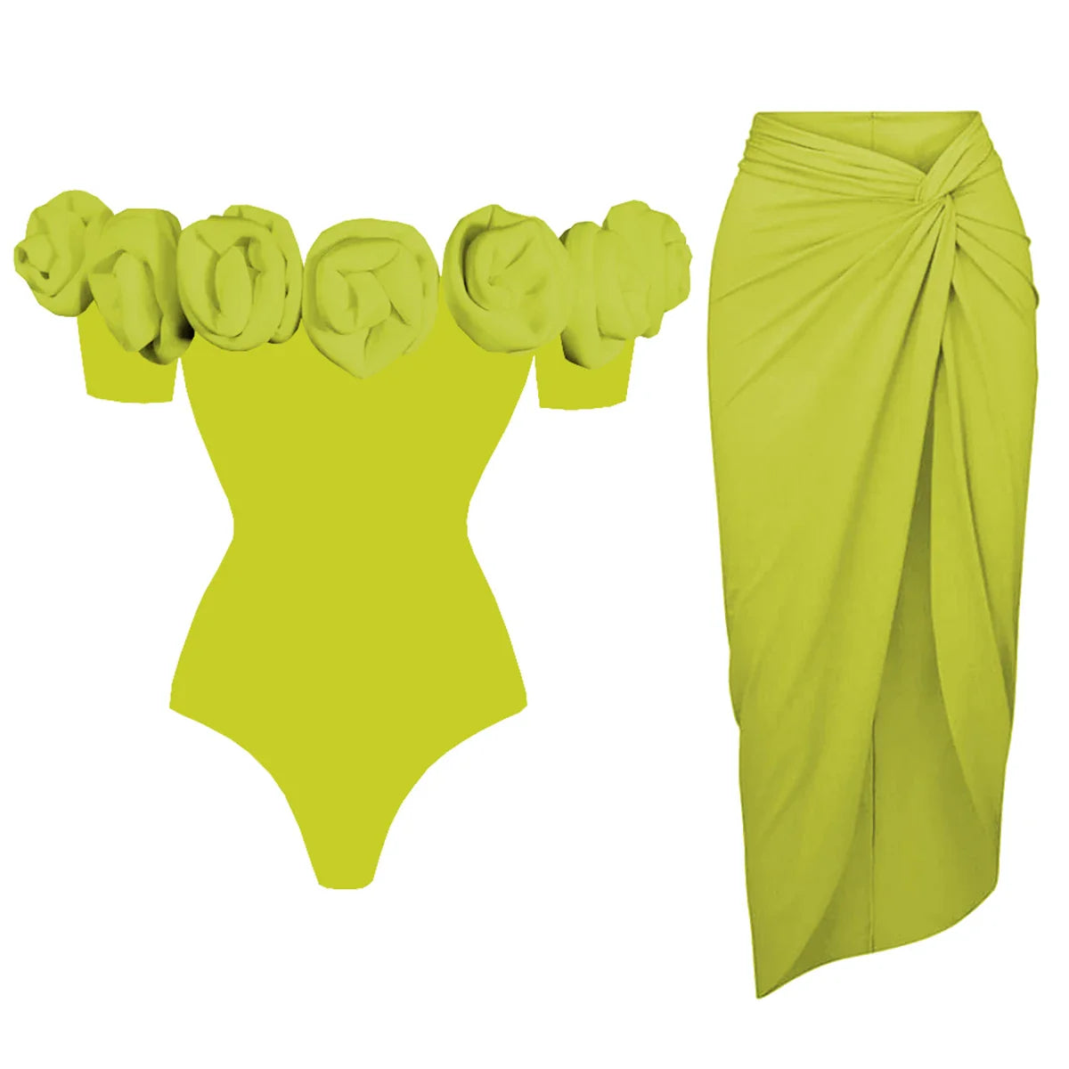 Radiant Ruffle Floral One-Piece Swimsuit