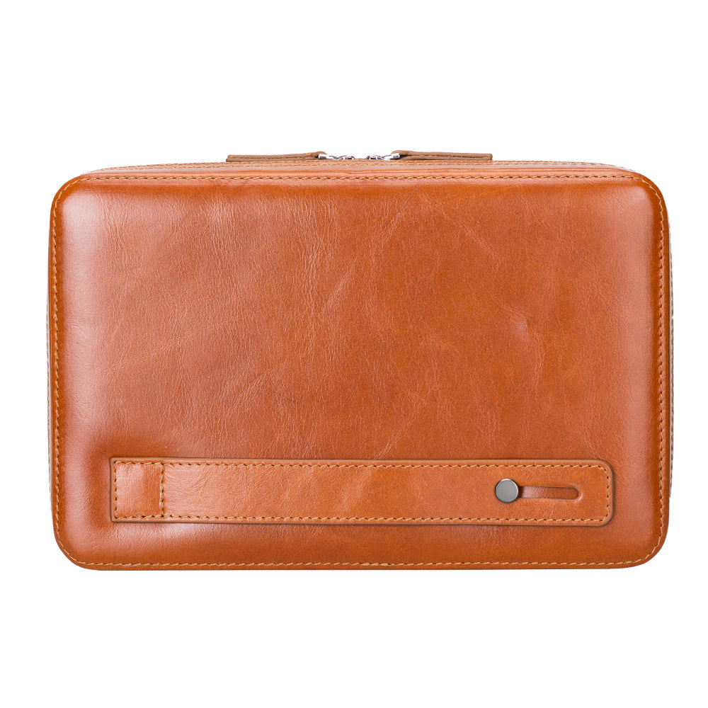 Medicine Handmade Leather Cable Travel Organizer
