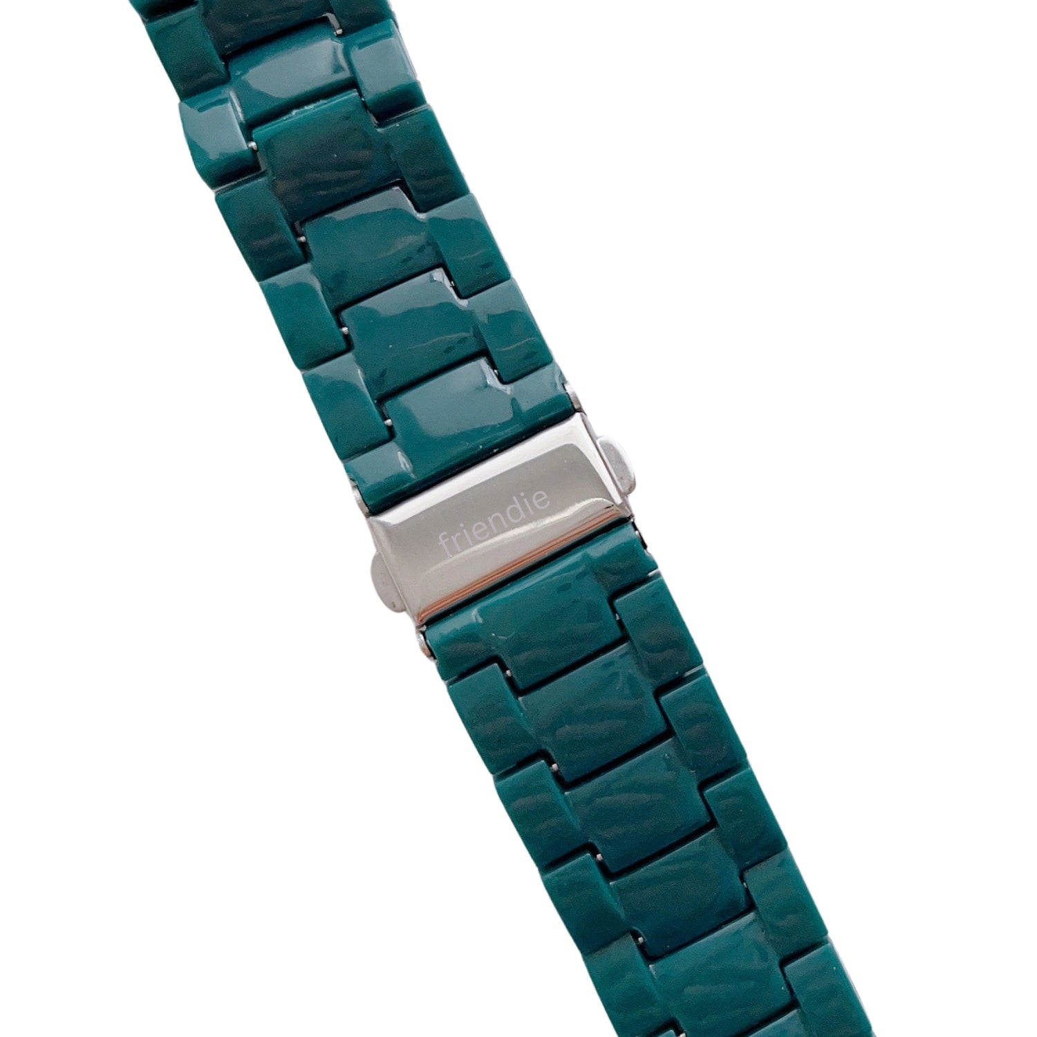 Resin Link Bracelet Band Small - The Sydney Beaches - Narrabeen (Green) - Compatible with Apple Watch Size 42mm to 45mm