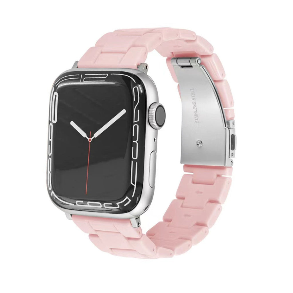 Resin Link Bracelet Band Small - The Sydney Beaches - Palm Beach (Pink) - Compatible with Apple Watch Size 38mm to 41mm