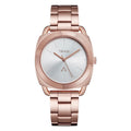 Trnda Women's Rose Gold Stainless Steel Watch, Silver Dial | Trnda-001-0