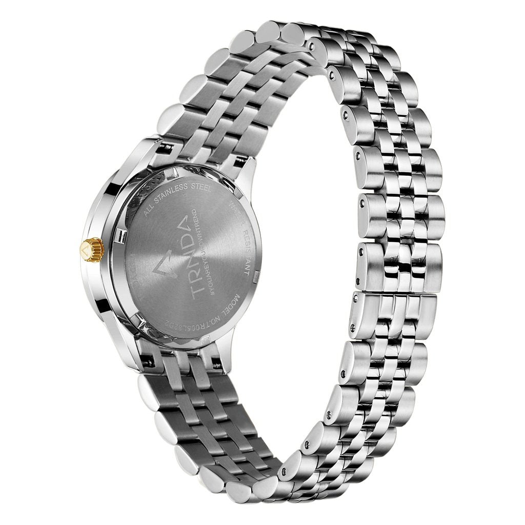 Trnda Women's Stainless Steel Watch, Gold Dial | Trnda032sil-3