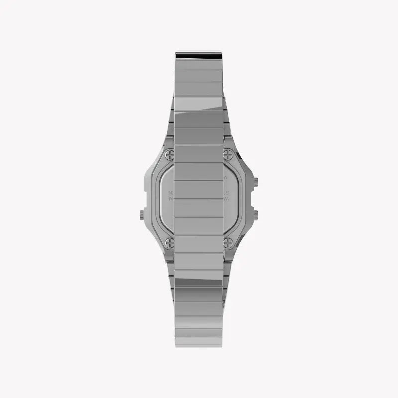 Timex Women's Silver Stainless Steel Watch, Digital Dial | Tw2u94200-2