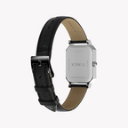 Timex Silver/Black Leather Watch | Tw2y00800