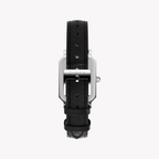 Timex Silver/Black Leather Watch | Tw2y00800