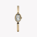 Cavatina Gold-Tone Case & Bangle with White Dial | TW2Y27200