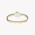 Cavatina Gold-Tone Case & Bangle with White Dial | TW2Y27200