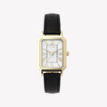 Timex Women's Gold-Tone, Black Leather | TW2Y71900
